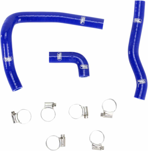 Moose Racing - Moose Racing Radiator Hose/Clamp Kit  - Blue - 1902-0974
