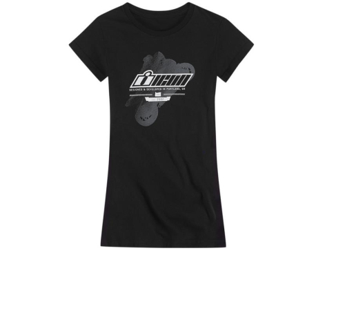 Icon - Icon Stant Up Womens T-Shirt - XF-2-3031-2371 - Black - 2XL