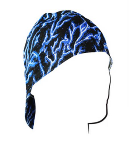 Zan Headgear - Zan Headgear Welders Cap - CPW226M - Blue Lightning - Medium