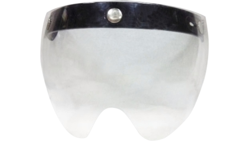 AFX - AFX Vintage 3-Snap Flip Short Face Shield - Clear - 0131-0089