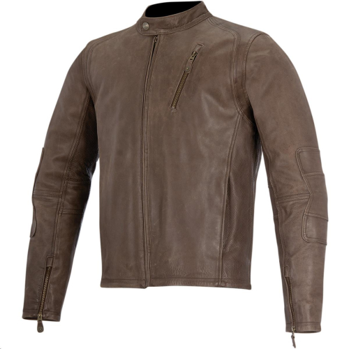 Alpinestars - Alpinestars Oscar Monty Leather Jacket - 3108915-80-2XL - Brown - 2XL
