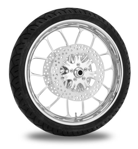 Performance Machine - Performance Machine Heathen Front Wheel Package - 21x3.5in. - Chrome - 9202-7106R-HEAAJ-CH