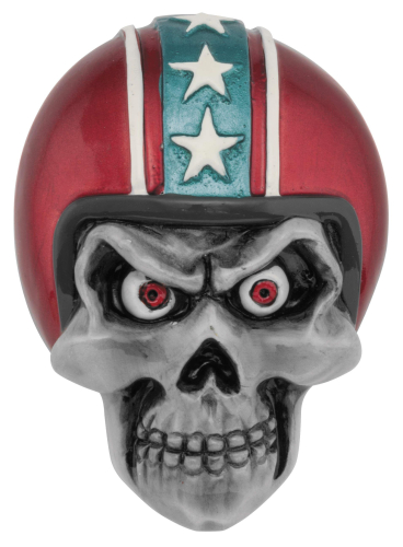 Lethal Threat - Lethal Threat Retro Red Biker Skull Emblem - LT88682