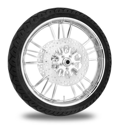 Xtreme Machine - Xtreme Machine Execute Front Wheel Package - 21x3.5in. - Chrome - 9202-7106R-XEXAJ-CH