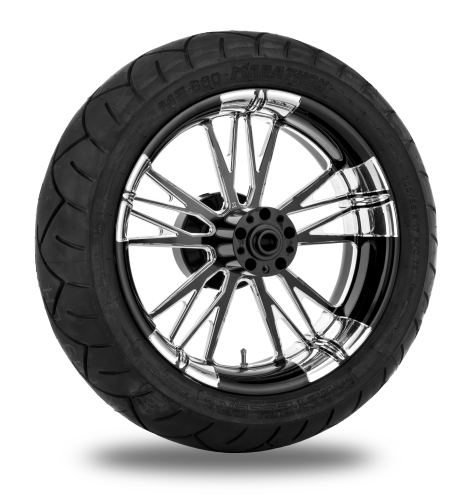 Xtreme Machine - Xtreme Machine Execute Rear Wheel Package - 17x6in. - Platinum - 9269-7716R-XEX-BMP