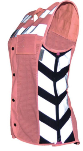 Missing Link - Missing Link Meshed Up Womens Vest - MUMP-X - Hi-Viz Pink - X-Large