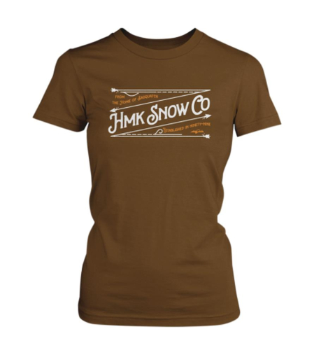 HMK - HMK Stitch Womens T-Shirt - HM2SSTSTIWBRXL - Brown - X-Large