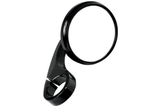 Todds Cycle - Todds Cycle Clamp-On Shooter Mirrors for 1 1/2in. Handlebars - Black - 0640-0873