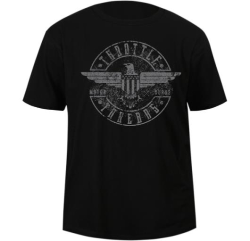 Throttle Threads - Throttle Threads Regal Eagle T-Shirt - TT606DT104BKSR - Black - Small