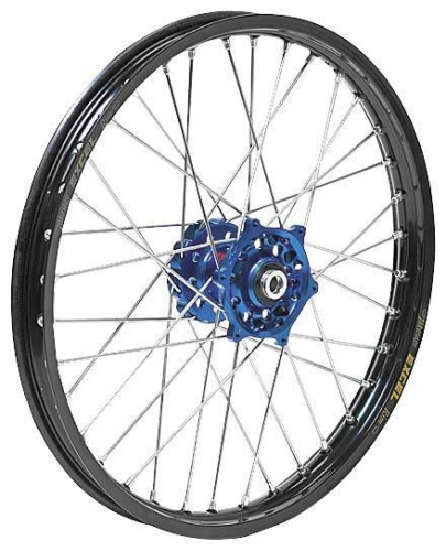 Dubya - Dubya MX Front Wheel with DID DirtStar Rim - 1.40x19 - Blue Hub/Black Rim - 56-4142DB