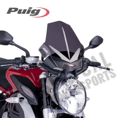 PUIG - PUIG Naked New Generation Sport Windscreen - Dark Smoke - 6010F