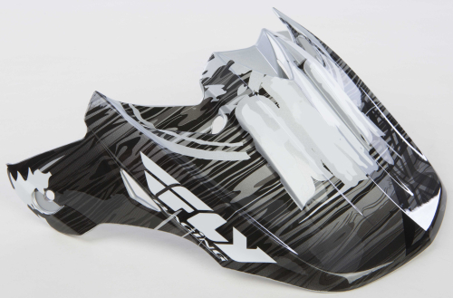 Fly Racing - Fly Racing Visor for F2 Carbon HMK Stamp Helmets - Black/White - 73-4830