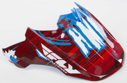 Fly Racing - Fly Racing Visor for F2 Carbon HMK Stamp Helmets - Red/Blue - 73-4831
