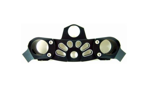 Yana Shiki - Yana Shiki Billet Aluminum Top Triple Clamp - Black - Slotted - A3280ABLRC