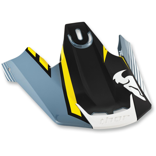 Thor - Thor Visor Kit for Verge Corner Helmet - Steel/Yellow - 0132-0837