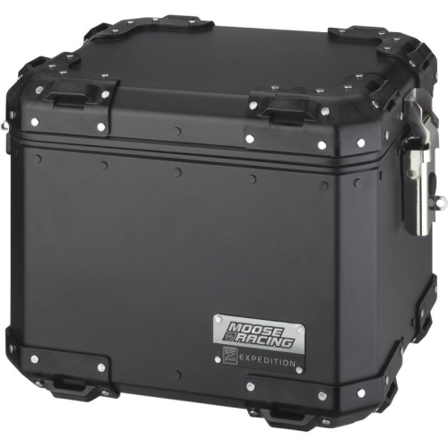 Moose Racing - Moose Racing Expedition Aluminum Top Case - Tall - Black - 3516-0183