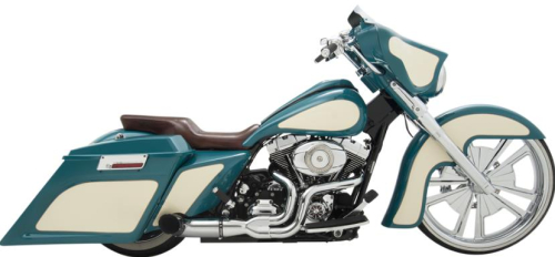 Python - Python Rayzer 2:1 Exhaust System - Chrome - 1800-1664