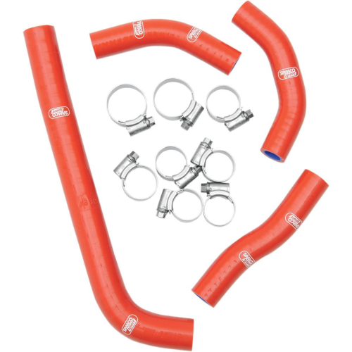 Moose Racing - Moose Racing Radiator Hose/Clamp Kit - Red - 1902-0789