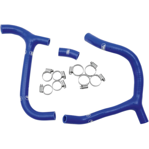 Moose Racing - Moose Racing Radiator Hose/Clamp Kit - Blue - 1902-0790
