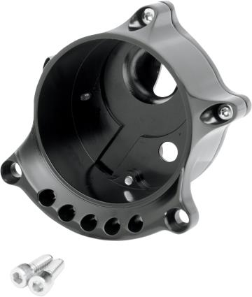 RSD - RSD Cafe Gauge Re-locator for Bottom Mount Headlight - Gloss Black - 0207-2022-BK