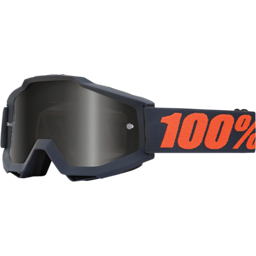 100% - 100% Accuri Sand Gunmetal Goggles - 50201-025-02 - Gunmetal / Smoke Lens - OSFM