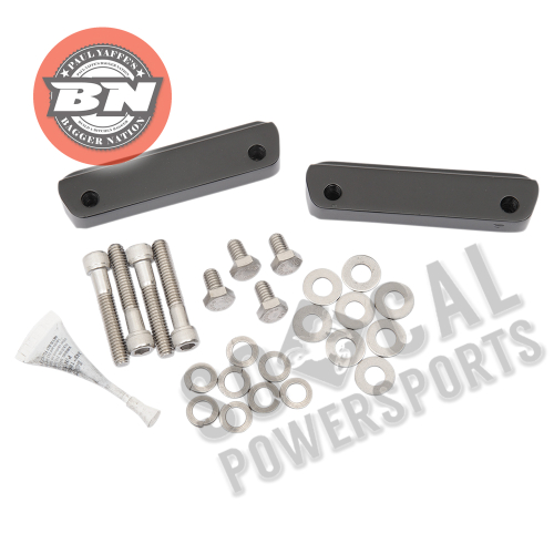 Paul Yaffe Originals - Paul Yaffe Originals Front Fender Adapters for 21in. Wheels - Black - PYO:FA14-B
