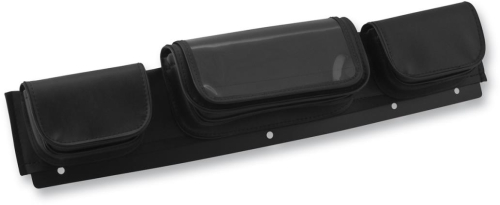 Hopnel - Hopnel Windshield Tri-Pouch with Clear Cell Phone Pocket - HD90-203BKC