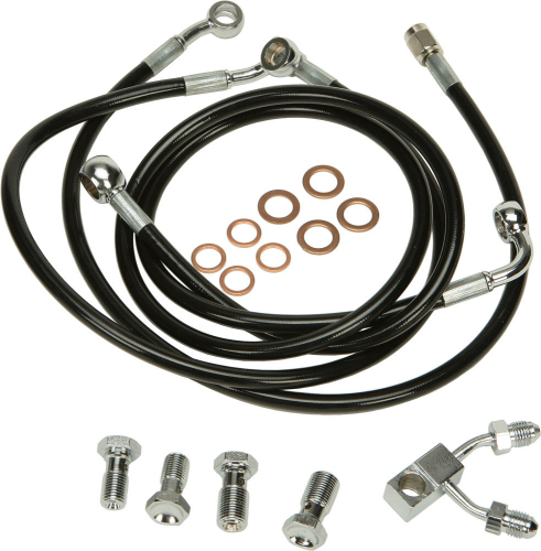 HardDrive - HardDrive Black Vinyl Brakeline Kit - +1in. Length - HD-1001BK