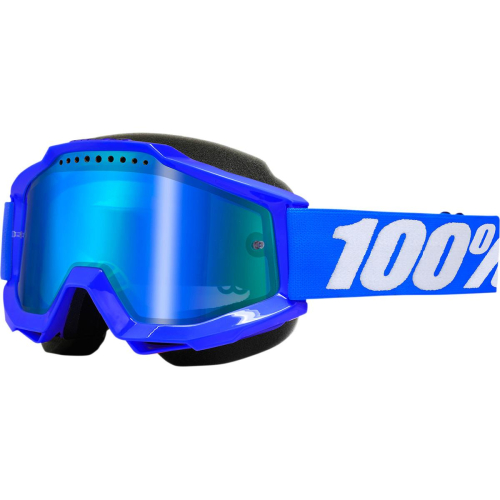 100% - 100% Accuri Reflex Snow Goggles - 50213-002-02 - Reflex Blue / Blue Mirror Lens - OSFM