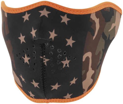 Zan Headgear - Zan Headgear Half Face Mask - WNFM175H - Camo Stars - OSFM