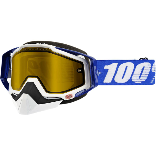 100% - 100% Racecraft Cobalt Snow Goggles - 50103-002-02 - Cobalt Blue / Yellow Lens - OSFM