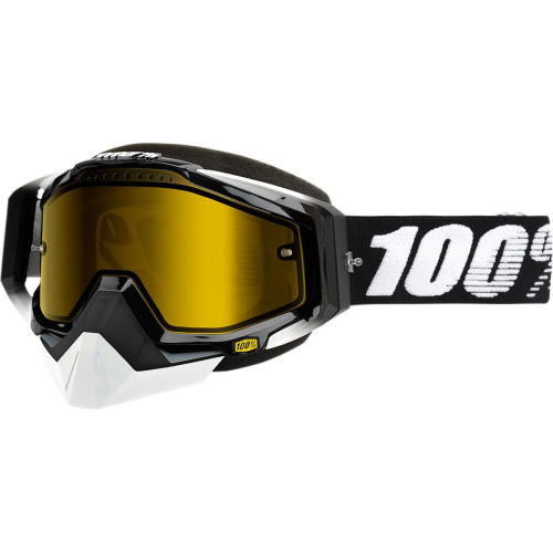 100% - 100% Racecraft Abbys Snow Goggles - 50103-001-02 - Abyss Black / Yellow Lens - OSFM