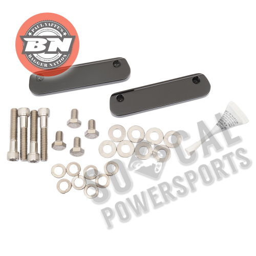 Paul Yaffe Originals - Paul Yaffe Originals Front Fender Adapters for 23in. Wheels - Black - PYO:FA14-23/26B
