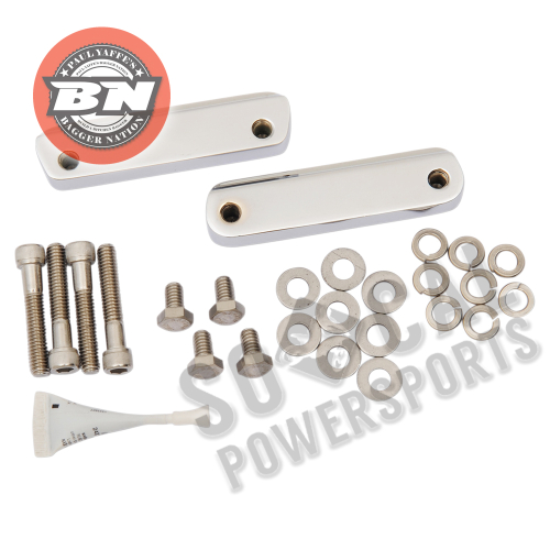 Paul Yaffe Originals - Paul Yaffe Originals Front Fender Adapters for 21in. Wheels - Chrome - PYO:FA14-C