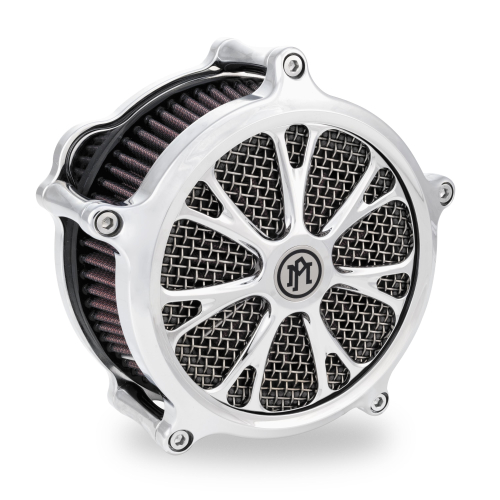 Performance Machine - Performance Machine Virtue Universal Super Gas Air Cleaner Faceplate - Chrome - 0206-2010VIR-CH