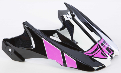 Fly Racing - Fly Racing Visor for Kinetic Impulse Helmets - Pink/White/Black - 73-4739