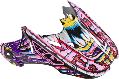 Fly Racing - Fly Racing Visor for Kinetic Jungle Helmets - Purple - 73-4755