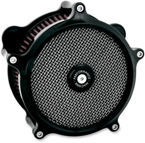 Performance Machine - Performance Machine Super Gas Air Cleaner - Black - 0206-2021-B
