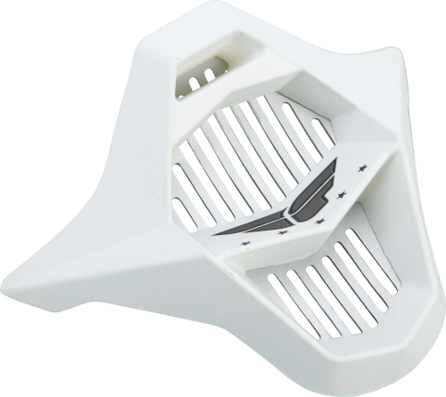 Fly Racing - Fly Racing Mouthpiece for Kinetic Impulse Helmets - Matte White/Black - 73-4740