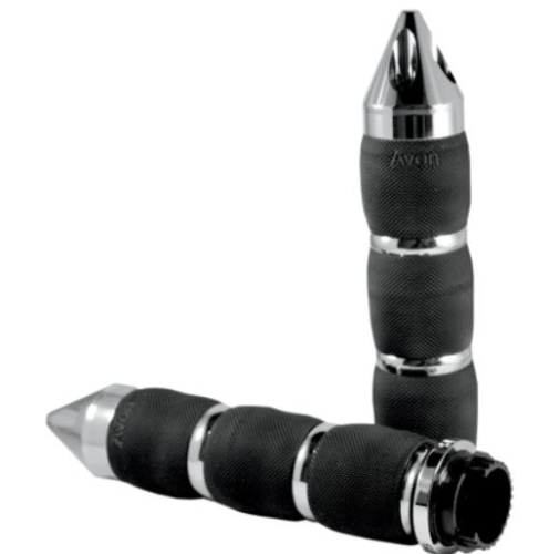 Avon Grips - Avon Grips Spike Air Cushioned Grips - Chrome - MT-IN-AIR-90C-S