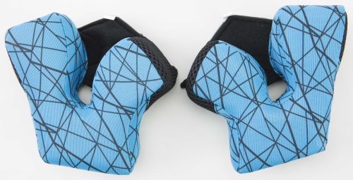 Fly Racing - Fly Racing Cheek Pads for 2015 & Newer Formula Helmets - Blue/Silver - XS (40mm) - 73-4705XS