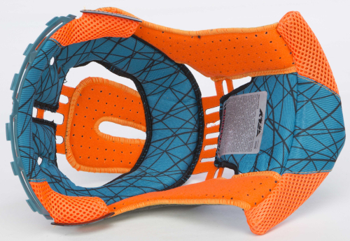 Fly Racing - Fly Racing Liner for 2015 & Newer Formula Helmets - Teal/Orange - Sm (14mm) - 73-4706S