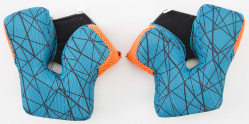 Fly Racing - Fly Racing Cheek Pads for 2015 & Newer Formula Helmets - Tel/Orange- 2XL (25mm) - 73-4707XX