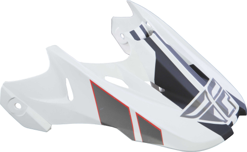 Fly Racing - Fly Racing Visor for Kinetic Impulse Helmets - Matte White/Black - 73-4730