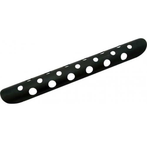 West-Eagle Motorcycle Products - West-Eagle Motorcycle Products Universal Heat Shield - Bullet Hole - 10in. Long - Black - 4428-BK