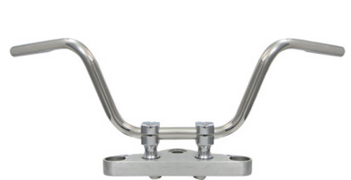 West-Eagle Motorcycle Products - West-Eagle Motorcycle Products 1in. Bobber Handlebar with Dimples - Polished Stainless Steel - 0766