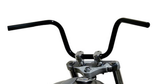 West-Eagle Motorcycle Products - West-Eagle Motorcycle Products 1in. Bobber Handlebar with Dimples - Black - 0766-BK