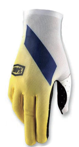 100% - 100% Celium Gloves - 10005-004-10 - Slant Yellow - Small