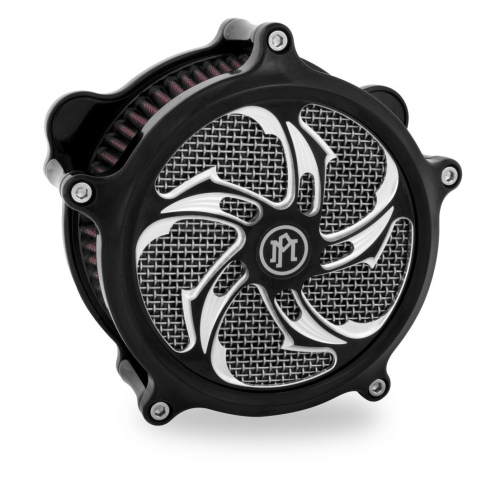 Performance Machine - Performance Machine Rival Universal Super Gas Air Cleaner Faceplate - Platinum Cut - 0206-2010RVL-BMP