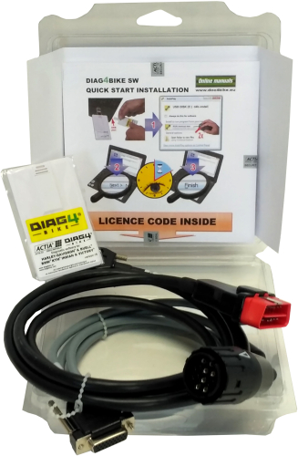 DIAG4BIKE - DIAG4BIKE BMW Software with Cable for DIAG4 Serial Dianostic System - AT 531 5021